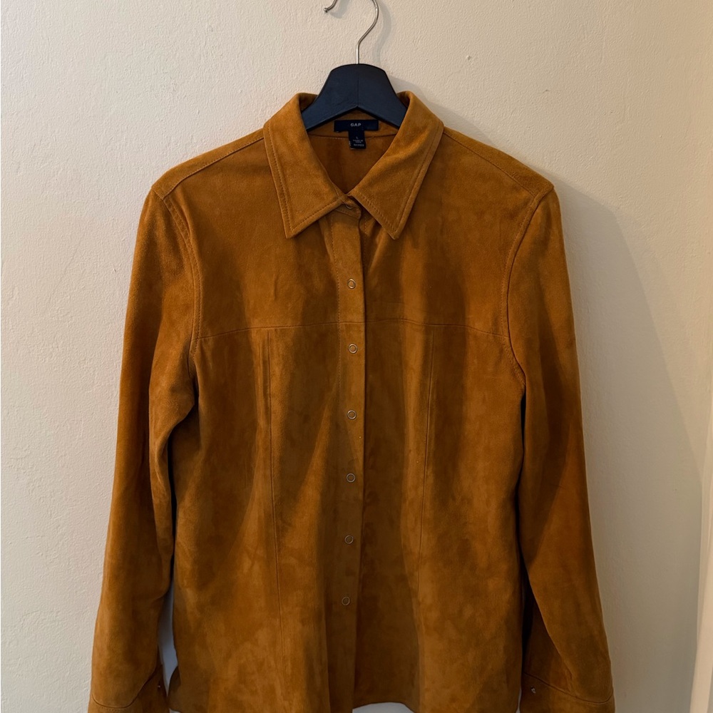 GAP Camel Suede Shirt